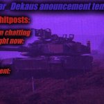 Nuclear Dekaus' Announcement