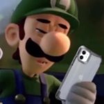 Luigi With Phone