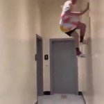 Guy Jumping On Wall GIF Template