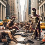 Ancient Romans Repair New York City Streets