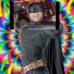 Batman on LSD | image tagged in lsd | made w/ Imgflip meme maker