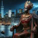 African Queen Presiding Over Manhattan