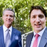 Justin Trudeau and Gavin Newsom