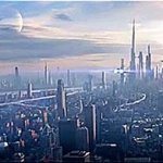 Future city GIF Template