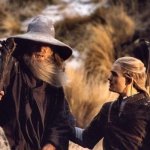 Legolas and Gandalf talking