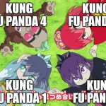 This is not okie dokie, DreamWorks! | KUNG FU PANDA 3; KUNG FU PANDA 4; KUNG FU PANDA 1; KUNG FU PANDA 2 | image tagged in memes,funny,kung fu panda | made w/ Imgflip meme maker