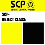 SCP Object Class Blank Label template