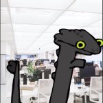 Toothless Office GIF Template