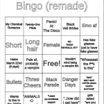 EmoUJ's Bingo (Remade) meme