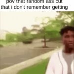 stab stab stab | nobody:; pov that random ass cut that i don't remember getting | image tagged in gifs,certified bruh moment | made w/ Imgflip video-to-gif maker