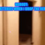 Bouncy Batts | NOBODY:
THE BATTERIES WHEN I DROP THE REMOTE | image tagged in gifs,batteries,bouncing | made w/ Imgflip video-to-gif maker