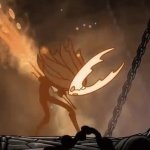 the hollow knight stabbing himself GIF Template