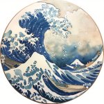 Japanese-Style Ocean Wave