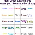 MSMG user bingo