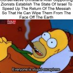 Just an Example of How STUPID ZioNazis Really Are