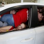 People Stuffed in Car