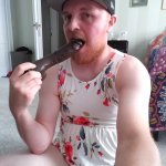 Gay Derek Robert chew in pissy diaper