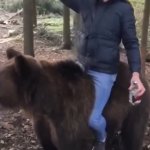 Bear back ride template