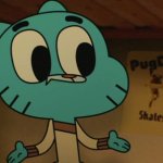 Gumball closing his mouth 4 template