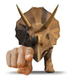 Triceratops Pointing template