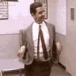 Mr Bean Dancing GIF Template