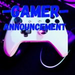 Gamer announcement template GIF Template