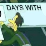 Simpsons 0 days with template