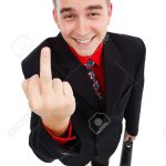 Stock Guy Middle Finger