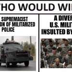 Who would win, black supremacy meme