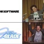 Stellar Blade thoughts post demo | SEXY LIKE; ? | image tagged in but what if it was x eric andre,video games,memes | made w/ Imgflip meme maker