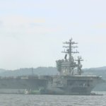 USS Nimitz off Vancouver Island Shore meme