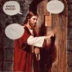 Jesus at the door meme