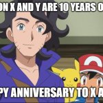 10 years of x and y