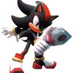 Shadow the Hedgehog aiming a gun