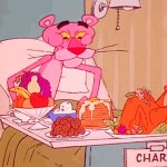 Pink Panther feasting