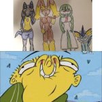 Ed is a big fan of Lucario,Lopunny,Gardevoir and Vaporeon | image tagged in happy ed,pokemon | made w/ Imgflip meme maker