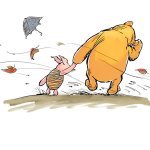 Blustery day Winnie and Piglet