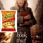 book thief cheetos | Thomas Kloser Stephanie Betke; THOMAS KLOSER STEPHANIE BETKE | image tagged in book thief cheetos | made w/ Imgflip meme maker