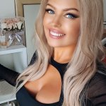 Hot Blonde Smiling