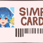 SIMP Card | image tagged in simp card | made w/ Imgflip meme maker