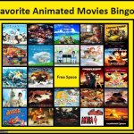 favorite animated movies bingo meme