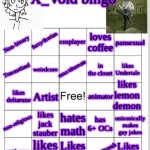X_Void bingo meme