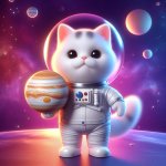 space cat template