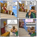 One Last Task | Without being scratched! Give my cat Fluffy his medicine! | image tagged in one last task,hercules,cat | made w/ Imgflip meme maker