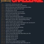 30 day horror movie challenge template