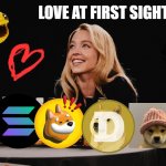 Love | LOVE AT FIRST SIGHT | image tagged in sydney sweeney | made w/ Imgflip meme maker