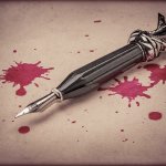 Pen and blood