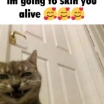 i’m going to skin you alive meme