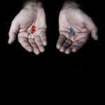 blue or red pill full grown black