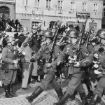 german soldiers marching